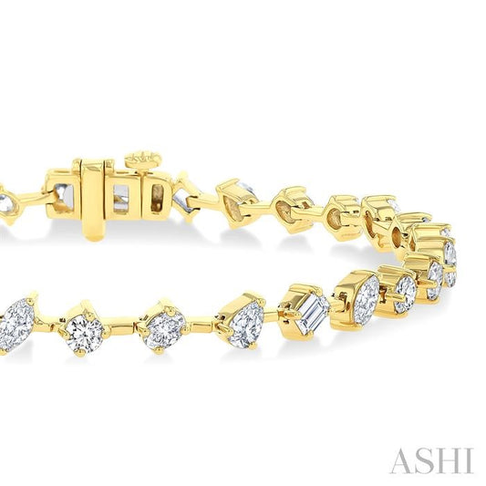 ASHI Mixed Shape Diamond Fashion Bracelet 72253PPFHYG-3.55