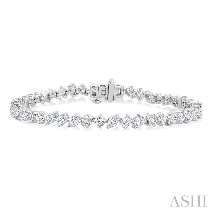ASHI Mixed Shape Diamond Bracelet 72275PPFHWG-5.70