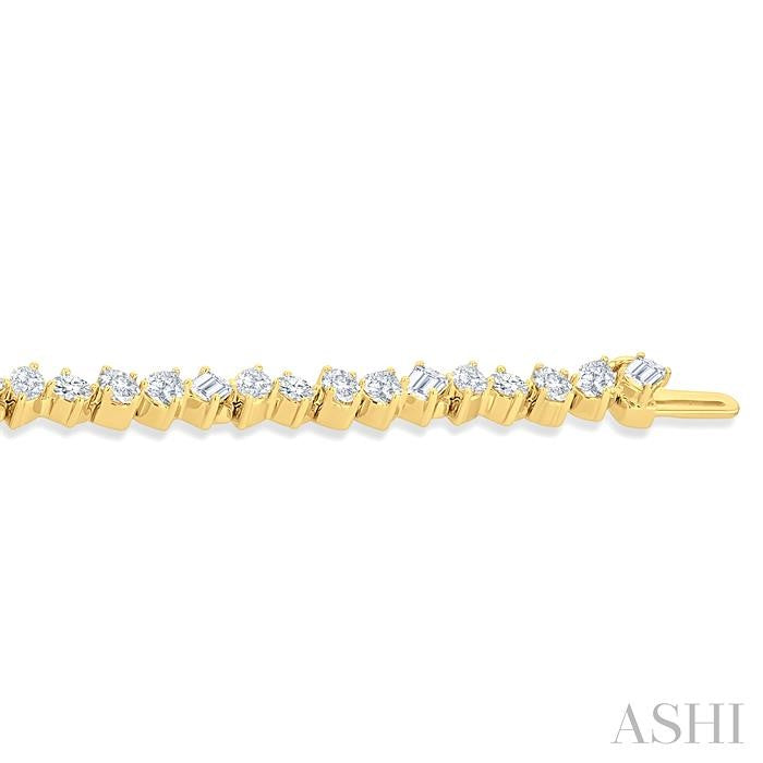 ASHI Mixed Shape Diamond Bracelet 72275PPFHYG-5.70