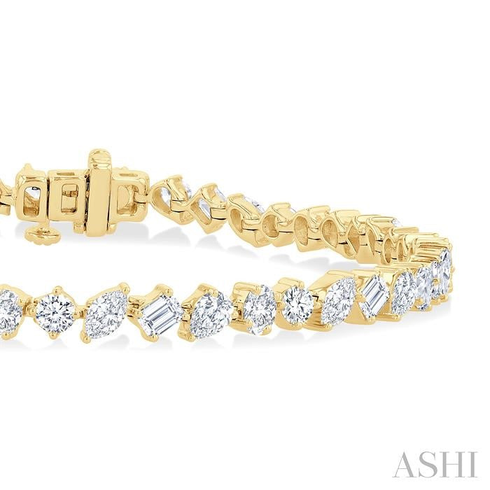 ASHI Mixed Shape Diamond Bracelet 72275PPFHYG-5.70