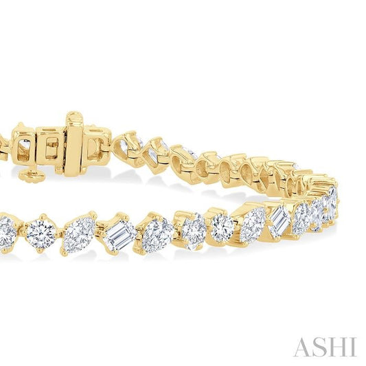 ASHI Mixed Shape Diamond Bracelet 72275PPFHYG-5.70