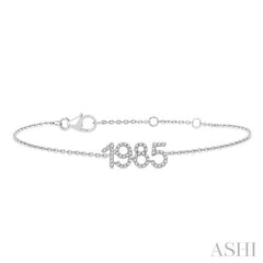 ASHI Date '1985' Diamond Chain Bracelet 723F0PPTSWG
