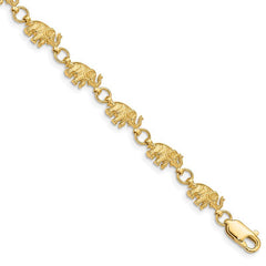 Quality Gold 14k Elephant Bracelet FB397