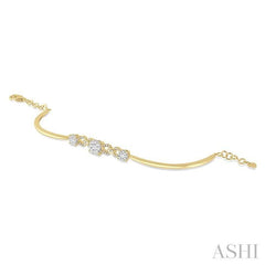 ASHI Lovebright Diamond Chain Bracelet 7289VPPFGYW