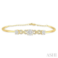 ASHI Lovebright Diamond Chain Bracelet 7289VPPFGYW
