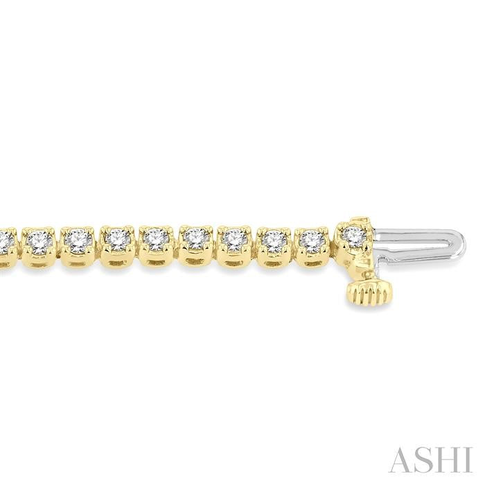 ASHI Diamond Tennis Bracelet 73372PPFGYG