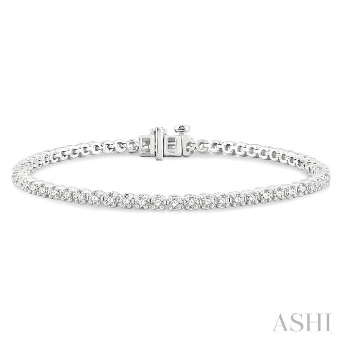 ASHI Diamond Tennis Bracelet 73372PPFHWG