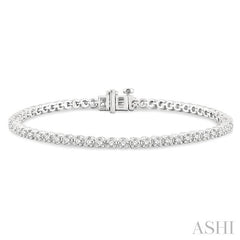 ASHI Diamond Tennis Bracelet 73372PPFHWG