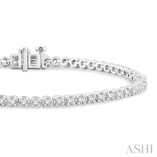 ASHI Diamond Tennis Bracelet 73372PPFHWG