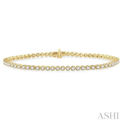 ASHI Diamond Tennis Bracelet 73373PPFGYG
