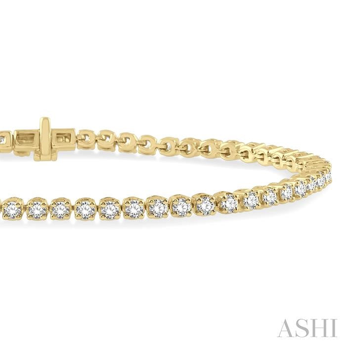 ASHI Diamond Tennis Bracelet 73373PPFGYG