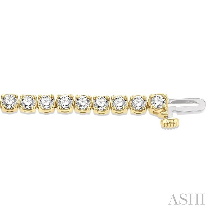 ASHI Diamond Tennis Bracelet 73374PPFGYG