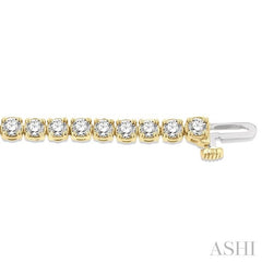 ASHI Diamond Tennis Bracelet 73374PPFGYG