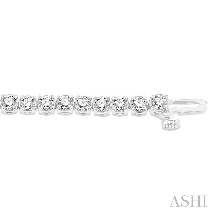 ASHI Diamond Tennis Bracelet 73374PPFHWG