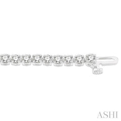 ASHI Diamond Tennis Bracelet 73374PPFHWG
