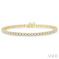ASHI Diamond Tennis Bracelet 73376PPFGYG