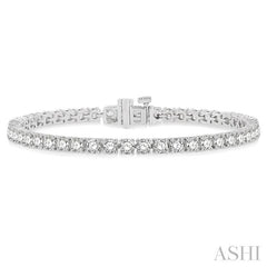ASHI Diamond Tennis Bracelet 73377PPFHWG