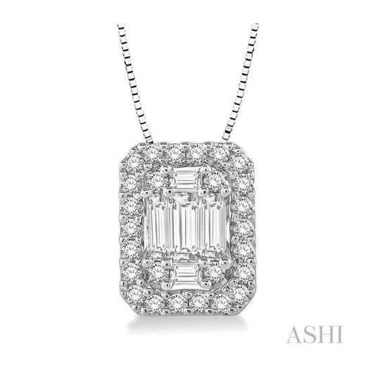 ASHI Halo Fusion Diamond Pendant 970A4PPFVPDWG