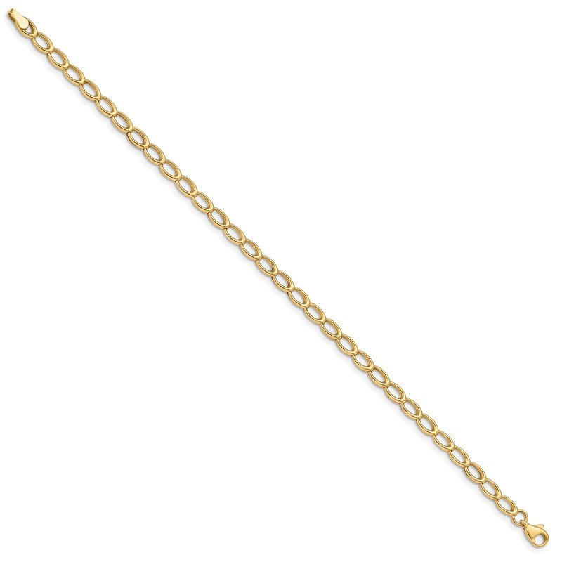 Quality Gold 14K Gold Polished Open Link Bracelet FB1413-7.5