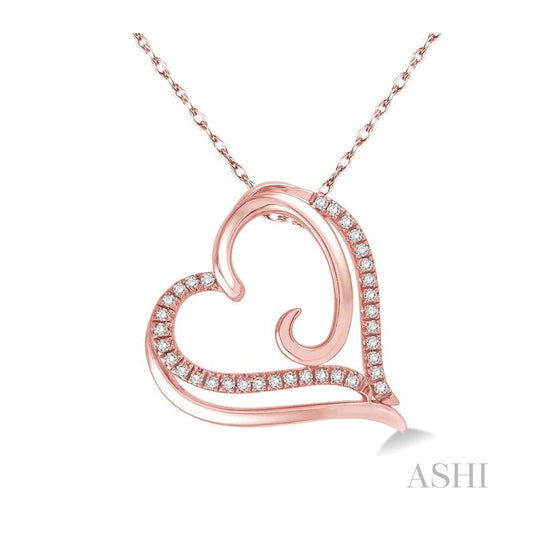 ASHI Heart Shape Diamond Fashion Pendant 93788PPTSPDPG