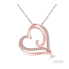 ASHI Heart Shape Diamond Fashion Pendant 93788PPTSPDPG