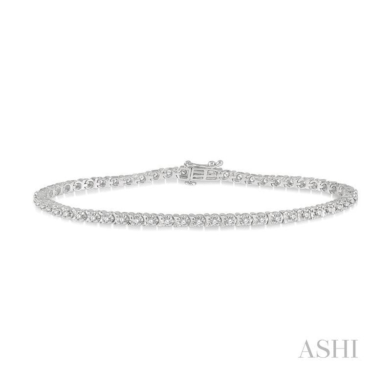 ASHI Tulip Diamond Tennis Bracelet 70241PPFGWG