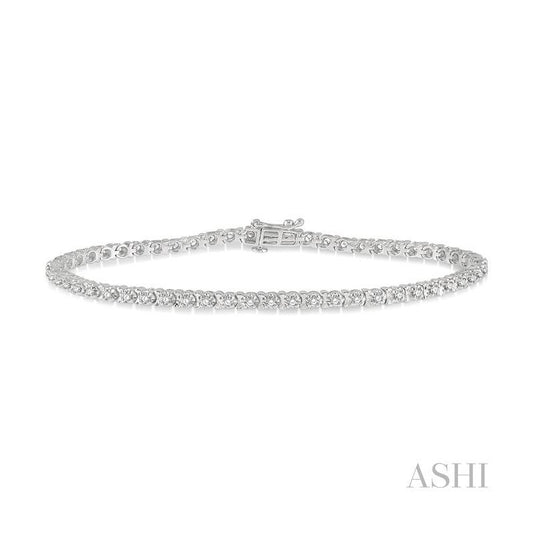 ASHI Tulip Diamond Tennis Bracelet 70241PPFGWG