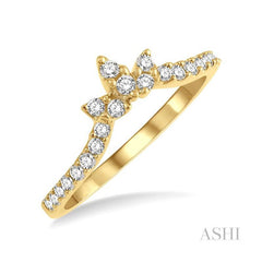 ASHI Chevron Diamond Wedding Band 30455PPFHYG