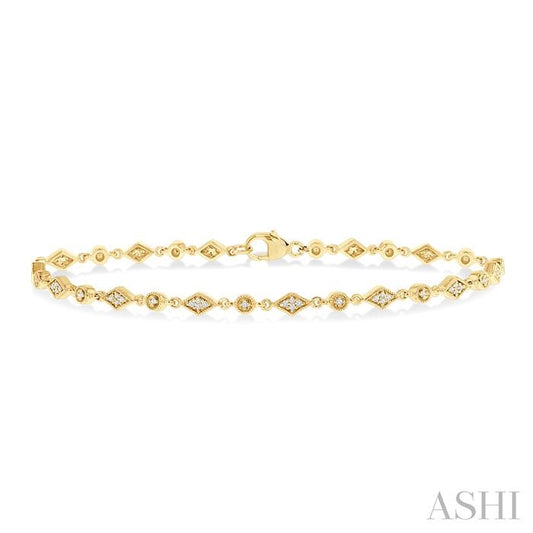 ASHI Diamond Fashion Bracelet 7453QPPTSYG