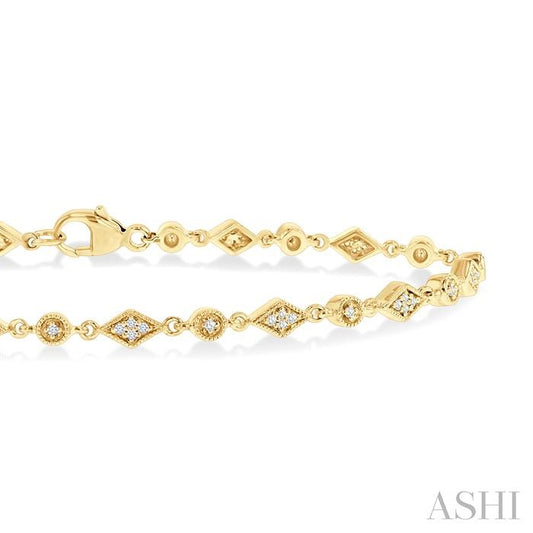 ASHI Diamond Fashion Bracelet 7453QPPTSYG