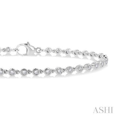 ASHI Bezel Set Diamond Tennis Bracelet 74571PPFGWG