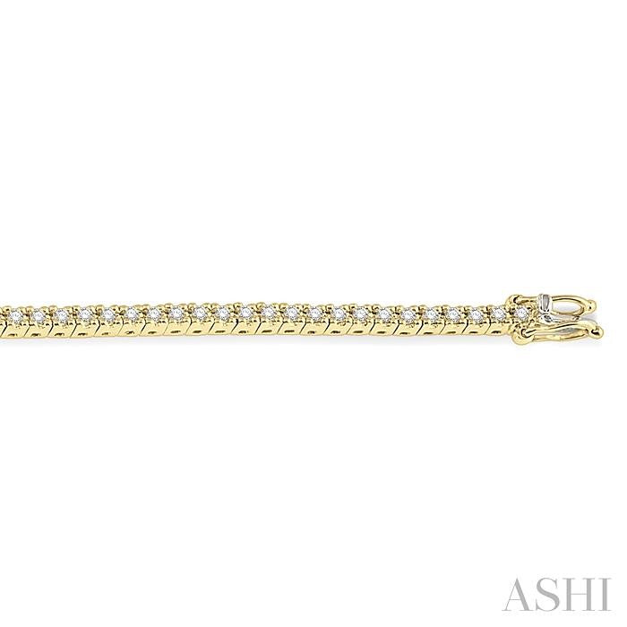 ASHI Diamond Tennis Bracelet 74731PPTGYG