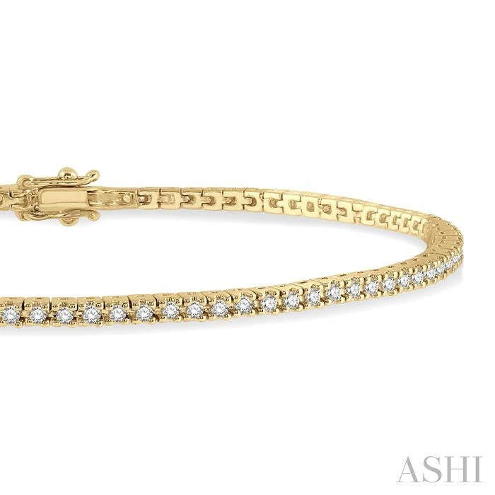 ASHI Diamond Tennis Bracelet 74731PPTGYG