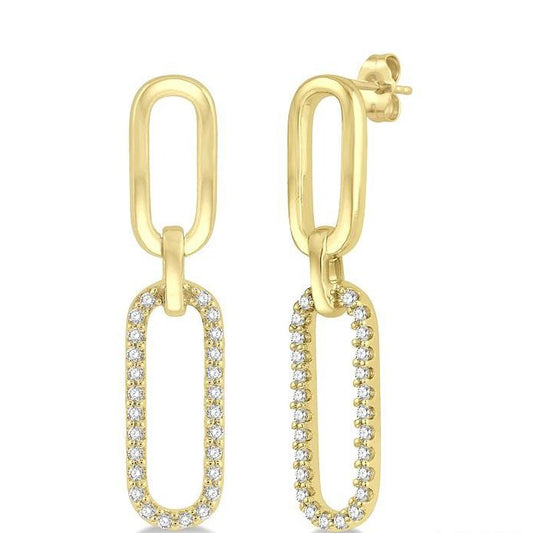 Parkplace Jewelers Paper Clip Diamond Fashion Earrings 664E8PPFHERYG