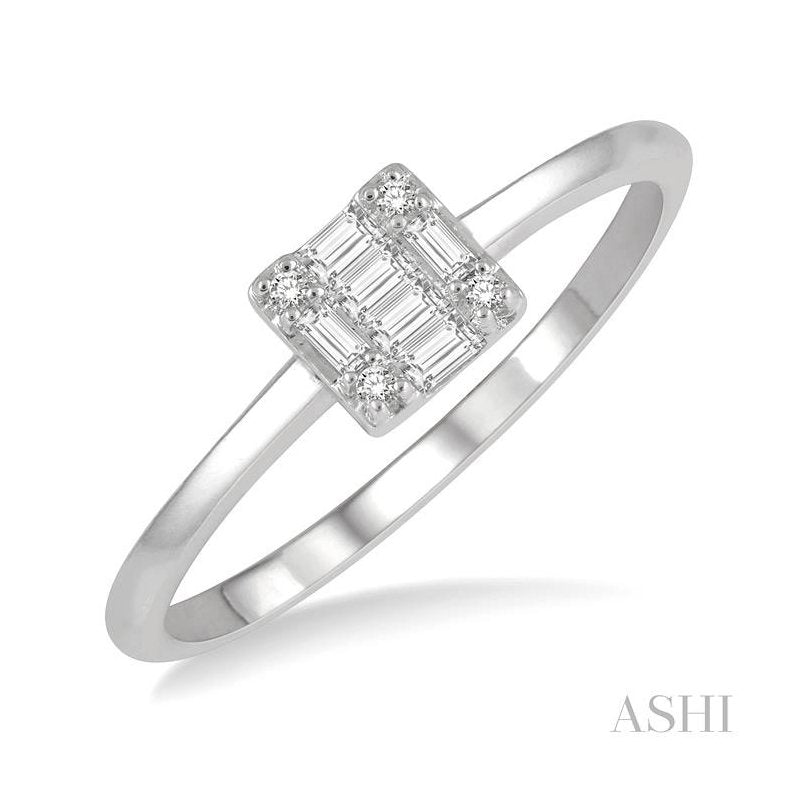 ASHI Stackable Fusion Petite Diamond Fashion Ring 386C8PPTGWG