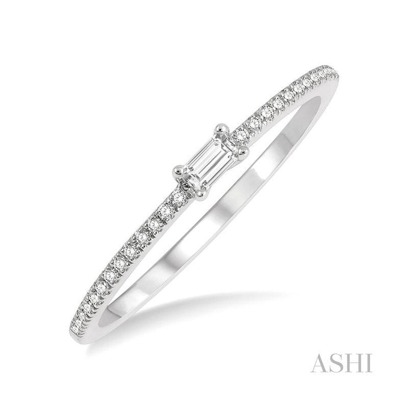 ASHI Stackable Petite Baguette Diamond Fashion Ring 318A8PPFHWG