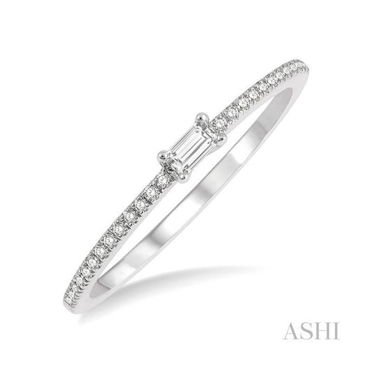 ASHI Stackable Petite Baguette Diamond Fashion Ring 318A8PPFHWG