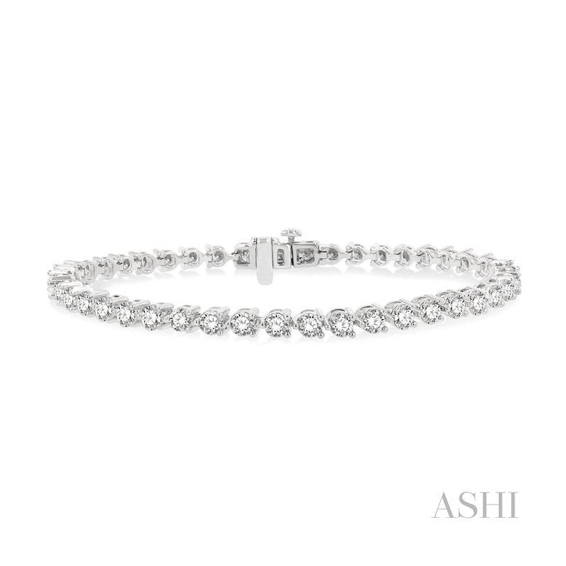 ASHI Diamond Tennis Bracelet 70725PPFGWG