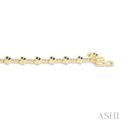 ASHI Clover Gemstone & Diamond Bracelet 7708HPPFGSPWG