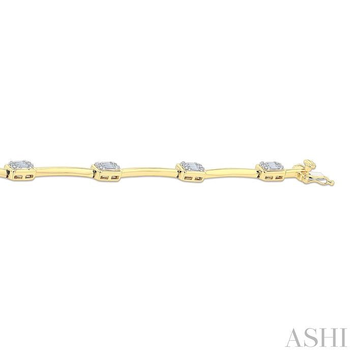 ASHI Bar Fusion Diamond Bracelet 7718VPPFGYW