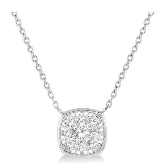 Parkplace Jewelers Cushion Shape Lovebright Essential Diamond Pendant 9980UPPFHNKWG