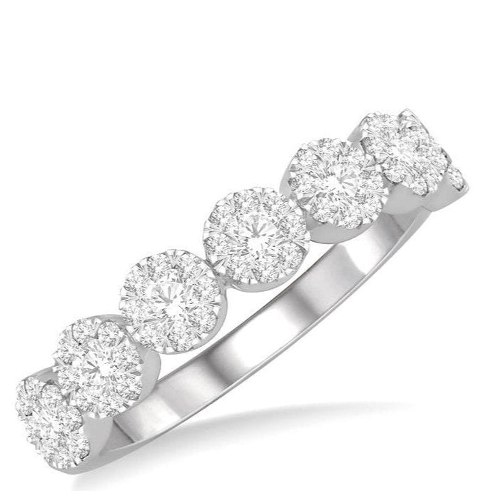 Parkplace Jewelers Round Shape 7 Stone Lovebright Essential Diamond Wedding Band 152D3PPFHWG