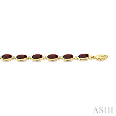ASHI Oval Shape Gemstone & Diamond Bracelet 78310PPTGGTYG