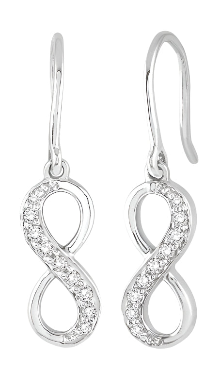 Parkplace Jewelers Infinity Petite Diamond Fashion Earrings 64968PPFXERWG