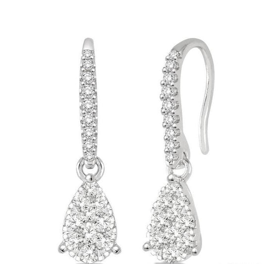 Parkplace Jewelers Pear Shape Lovebright Essential Diamond Earrings 911D5PPFHERWG