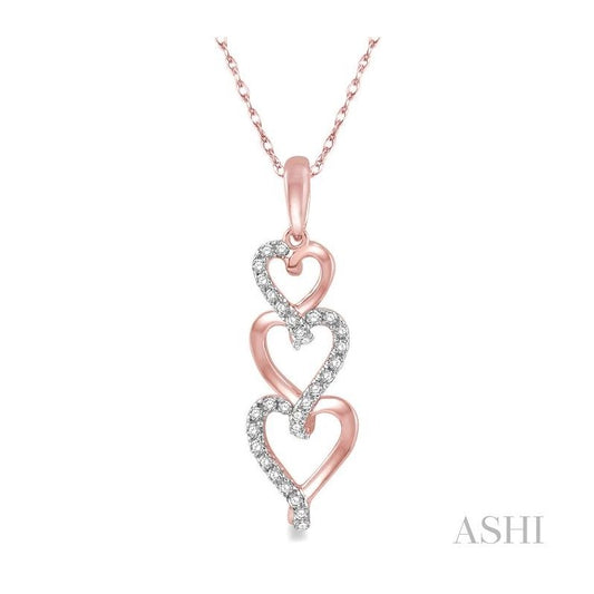 ASHI Heart Shape Diamond Pendant 98218PPTSPDPG
