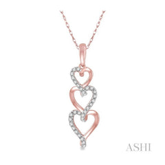 ASHI Heart Shape Diamond Pendant 98218PPTSPDPG