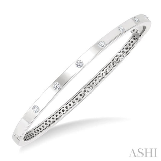 ASHI Flush Bezel Set Diamond Fashion Bangle 795E4PPFGWG