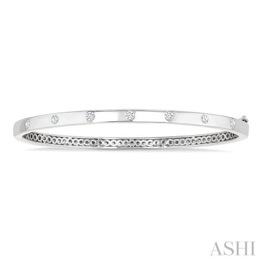 ASHI Flush Bezel Set Diamond Fashion Bangle 795E4PPFGWG