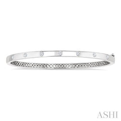 ASHI Flush Bezel Set Diamond Fashion Bangle 795E4PPFGWG